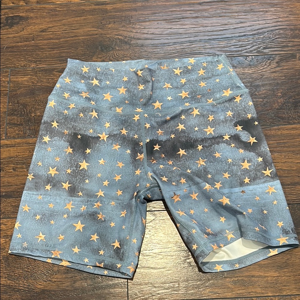 Star Patterned Blue Shorts
